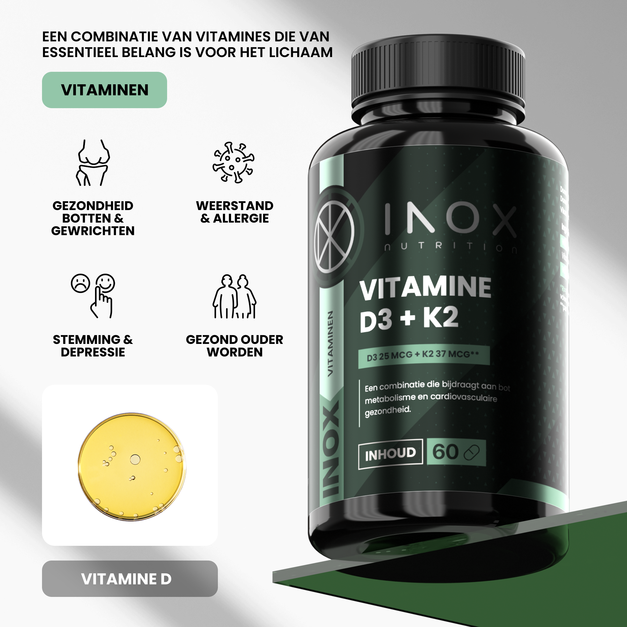 Vitamine D3 + K2